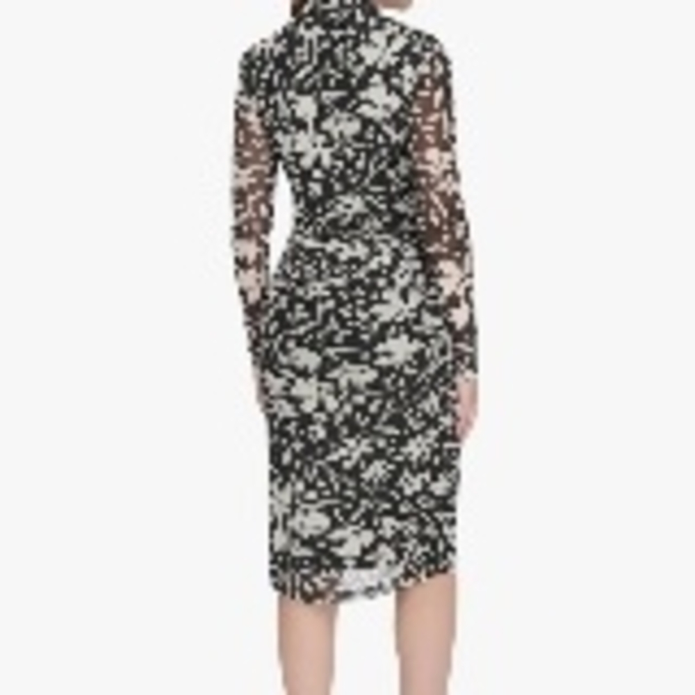 Tommy Hilfiger Black and White Long Sleeve Dress - Picture 5 of 10